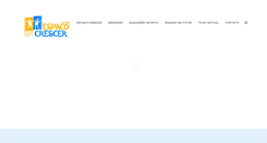 Desktop Screenshot of espacocrescer.com.br