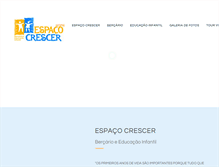 Tablet Screenshot of espacocrescer.com.br